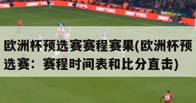 欧洲杯预选赛赛程赛果(欧洲杯预选赛：赛程时间表和比分直击)
